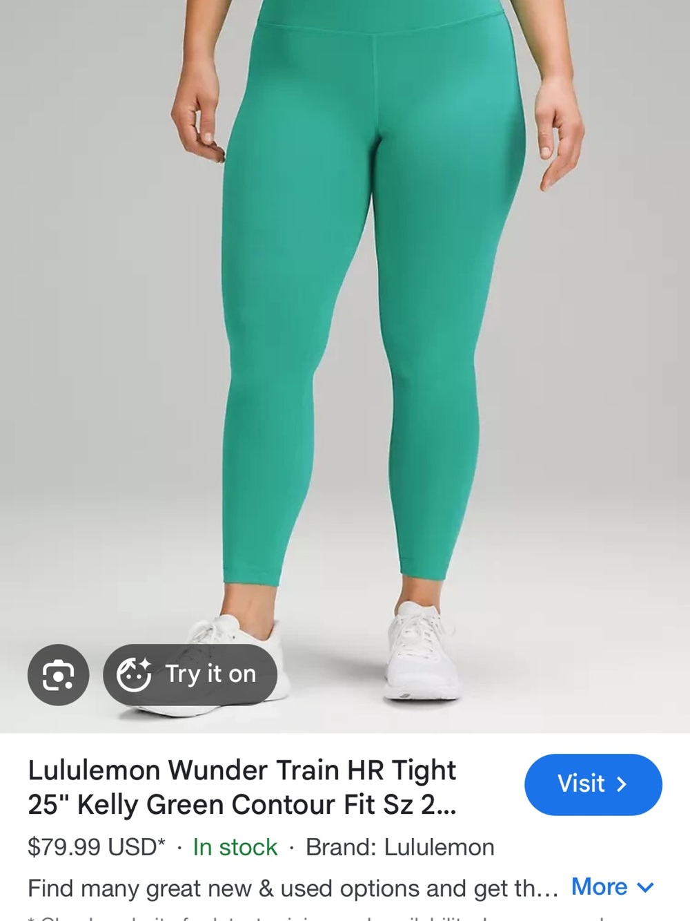 lululemon athletica Kelly Green bundle legging and bra set